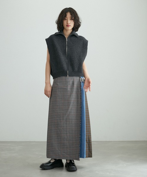 O'Neil of Dublin for ADAM ET ROPE'スカート セール】【O'Neil of Dublin for ADAM ET ROPE'】COMBI FASHION