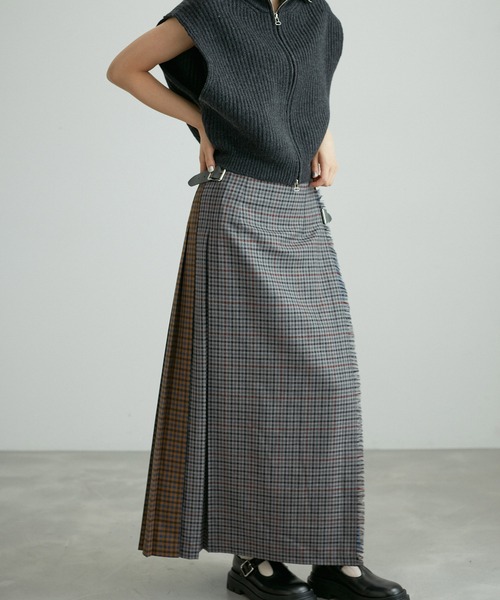 hana様O'Neil of Dublin for ADAM ET ROPE' セール】【O'Neil of Dublin for ADAM ET ROPE'】FASHION MAXI KILT