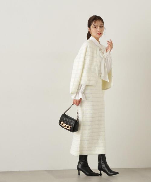 【セール】リボンシャツ / 1214210006（シャツ/ブラウス）｜PROPORTION BODY DRESSING（プロポーションボディドレッシング）