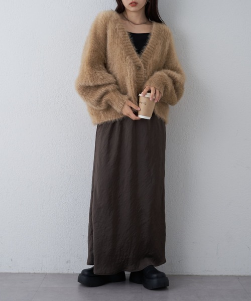 WILLOW（ウィロー）の「【WILLOW】CATシャギーニットジャケットカーディガン（カーディガン/ボレロ・レディース・グレー/ベージュ/チャコールグレー/サックスブルー・ONE SIZE）」の20枚目の写真