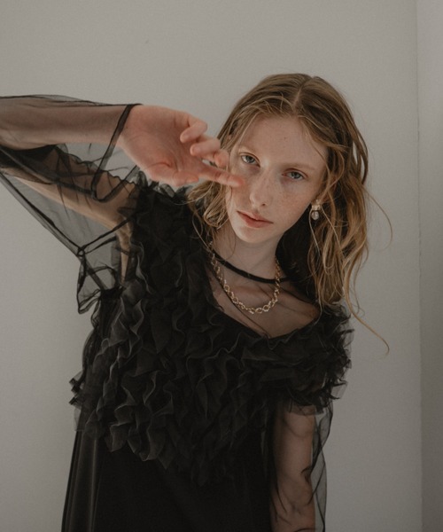 Dorry Doll Many way frill dress ブラウン Many way frill dress（ドレス）｜et.UNiVER（エトユニベール