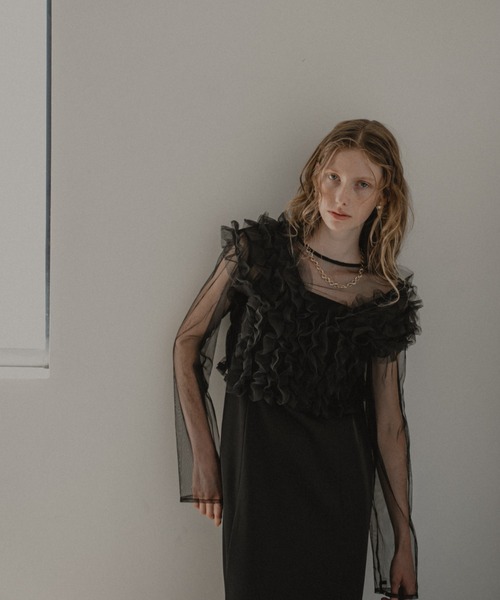 スーツ・フォーマル・ドレス et.UNiVER Many way frill dress Many way frill dress（ドレス）｜et.UNiVER（エトユニベール