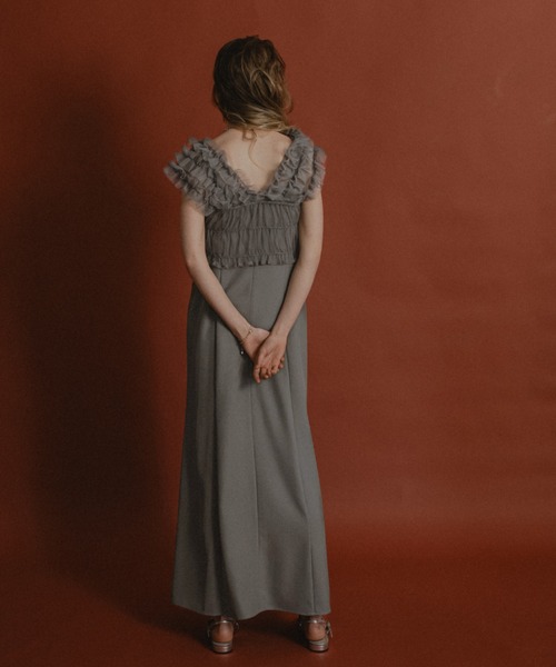 et.UNiVER Many way frill dress Sサイズ Many way frill dress(ドレス)|et.UNiVER(エトユニベール