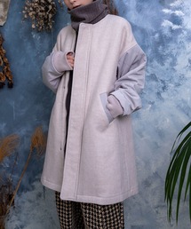 Nora Lily | 【Nora Lily】Quilting Sleeve Collar-less BZ(UNISEX)(その他アウター)