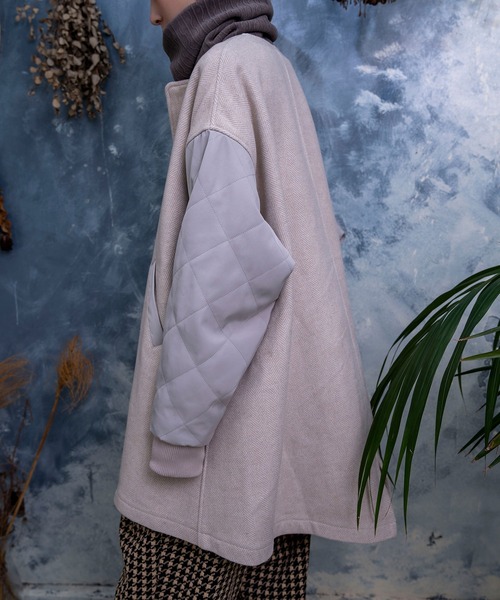 Nora Lily（ノラリリー）の「【Nora Lily】Quilting Sleeve Collar-less BZ(UNISEX)（その他アウター・メンズ・カーキ/ライトベージュ/ブルー・FREE）」の22枚目の写真