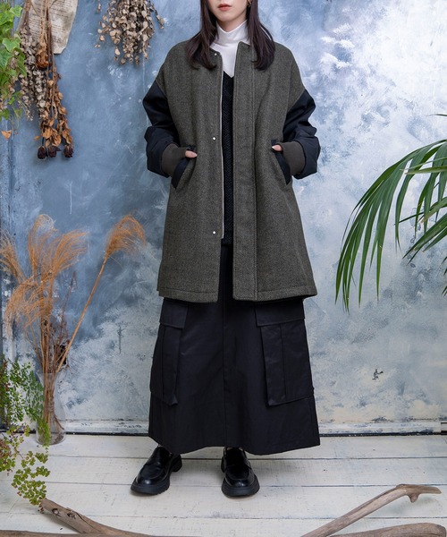 Nora Lily（ノラリリー）の「【Nora Lily】Quilting Sleeve Collar-less BZ(UNISEX)（その他アウター・メンズ・カーキ/ライトベージュ/ブルー・FREE）」の20枚目の写真