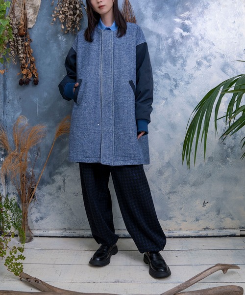 Nora Lily（ノラリリー）の「【Nora Lily】Quilting Sleeve Collar-less BZ(UNISEX)（その他アウター・メンズ・カーキ/ライトベージュ/ブルー・FREE）」の10枚目の写真