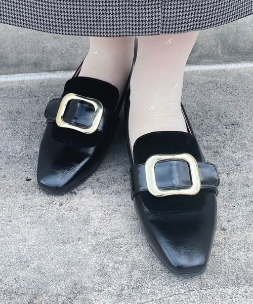 an another angelus（アンアナザーアンジェラス）の「バックル使いローヒールシューズ/ananotherangelus/fint　フィント（その他シューズ・レディース・ブラック/ブラウン/キャメル・S/M/L）」の4枚目の写真