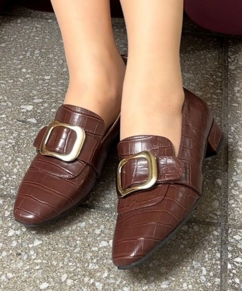 an another angelus（アンアナザーアンジェラス）の「バックル使いローヒールシューズ/ananotherangelus/fint　フィント（その他シューズ・レディース・ブラック/ブラウン/キャメル・S/M/L）」の6枚目の写真