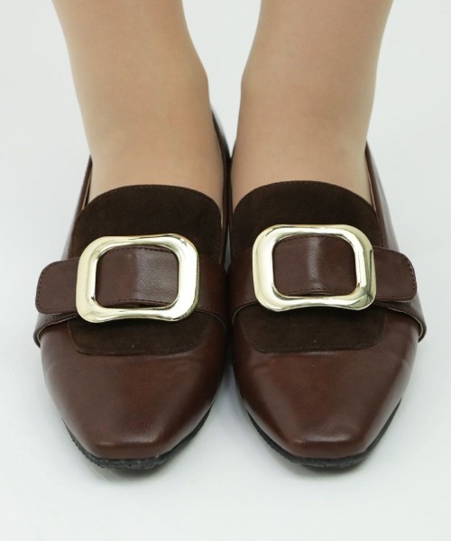 an another angelus（アンアナザーアンジェラス）の「バックル使いローヒールシューズ/ananotherangelus/fint　フィント（その他シューズ・レディース・ブラック/ブラウン/キャメル・S/M/L）」の8枚目の写真