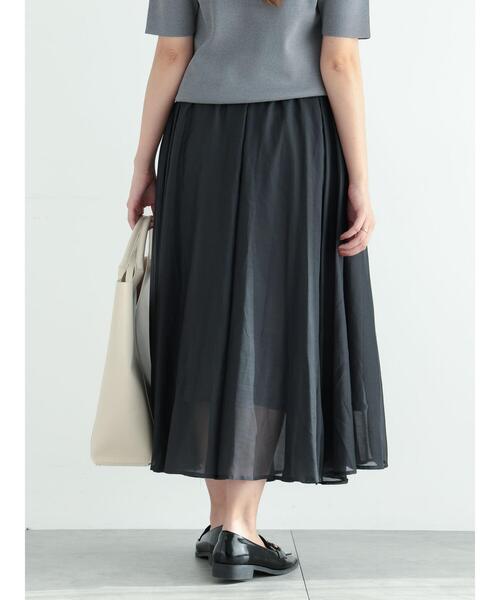 Te chichi(テチチ)の「シアーボリュームスカート(スカート・レディース・カーキ/チャコールグレー/モカ・F)」の21枚目の写真