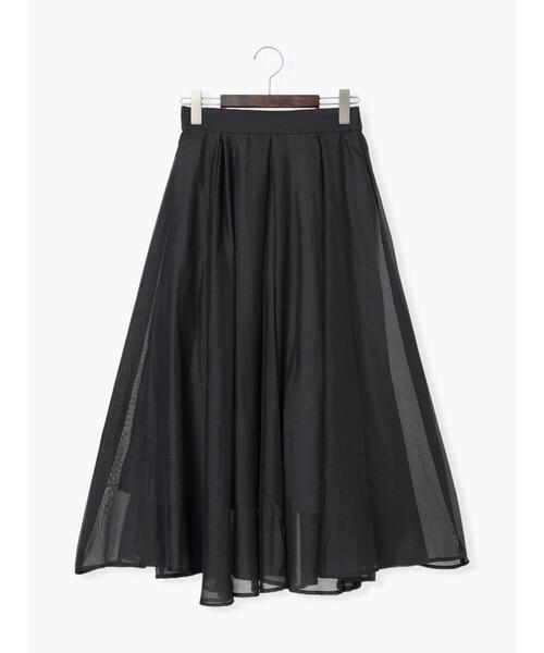 Te chichi(テチチ)の「シアーボリュームスカート(スカート・レディース・カーキ/チャコールグレー/モカ・F)」の4枚目の写真