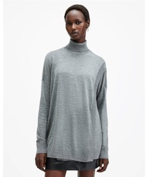 ALLSAINTS | BERN MERINO WOOL WRAP JUMPER | BERN メリノ ウール ラップ ニット・セーター(ニット/セーター)