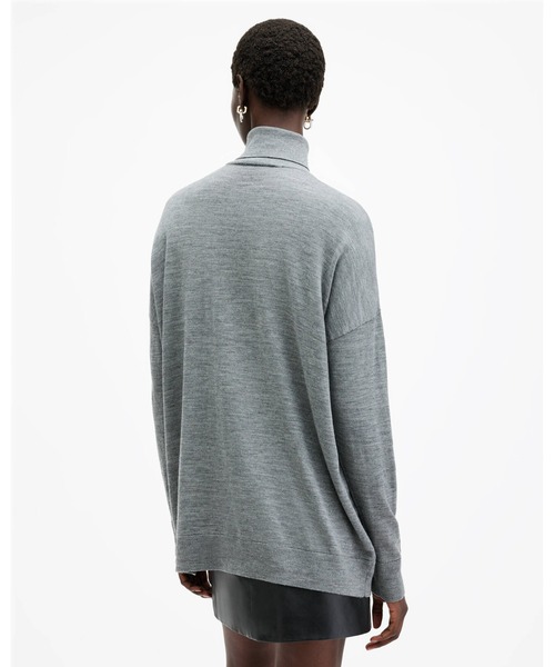 ALLSAINTS(オールセインツ)の「BERN MERINO WOOL WRAP JUMPER | BERN メリノ ウール ラップ ニット・セーター(ニット/セーター・レディース・グレー系その他・XS/M/S)」の6枚目の写真