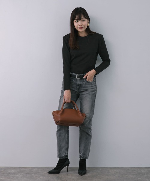 【セール】F by ROSSO 肩パットロングスリーブTシャツ(Tシャツ/カットソー)|F by ROSSO(エフバイロッソ) 【セール】F by ROSSO 肩パットロングスリーブTシャツ(Tシャツ/カットソー)|F by ROSSO(エフバイロッソ)