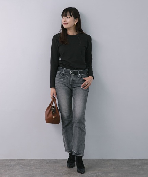 【セール】F by ROSSO 肩パットロングスリーブTシャツ(Tシャツ/カットソー)|F by ROSSO(エフバイロッソ) 【セール】F by ROSSO 肩パットロングスリーブTシャツ(Tシャツ/カットソー)|F by ROSSO(エフバイロッソ)