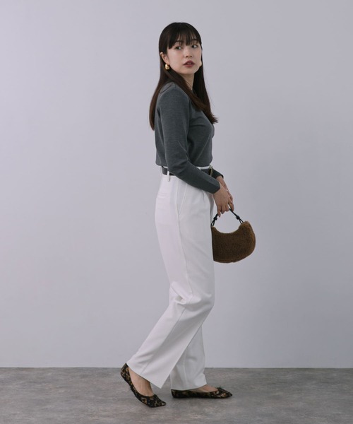 【セール】F by ROSSO 肩パットロングスリーブTシャツ(Tシャツ/カットソー)|F by ROSSO(エフバイロッソ) 【セール】F by ROSSO 肩パットロングスリーブTシャツ(Tシャツ/カットソー)|F by ROSSO(エフバイロッソ)