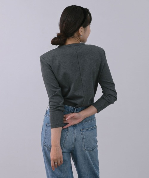 【セール】F by ROSSO 肩パットロングスリーブTシャツ(Tシャツ/カットソー)|F by ROSSO(エフバイロッソ) 【セール】F by ROSSO 肩パットロングスリーブTシャツ(Tシャツ/カットソー)|F by ROSSO(エフバイロッソ)