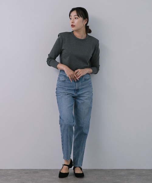 【セール】F by ROSSO 肩パットロングスリーブTシャツ(Tシャツ/カットソー)|F by ROSSO(エフバイロッソ) 【セール】F by ROSSO 肩パットロングスリーブTシャツ(Tシャツ/カットソー)|F by ROSSO(エフバイロッソ)