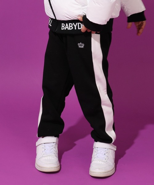 BABYDOLL(ベビードール)の「あったかジョガーパンツ 9754K(その他パンツ・キッズ・ピンク/ブラック系1/ベージュ/ブラック/アッシュグレー/バイオレット/ブラック×ホワイト/レッド系その他/ブラック×グレー・80cm/90cm/100cm/110cm/120cm/130cm/140cm/150cm/160cm)」の4枚目の写真