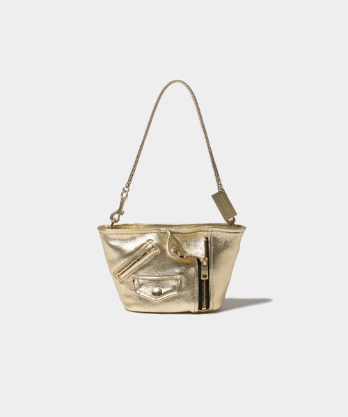 beautiful people ラフィア　ハンドバッグ セール】riders pouch color（ハンドバッグ）｜beautiful people