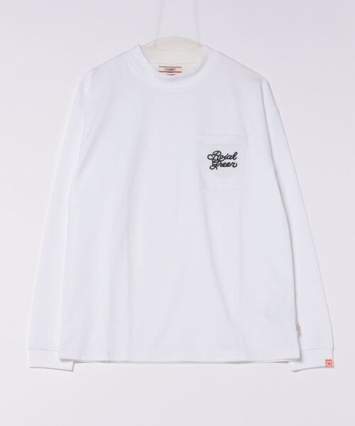 roial(ロイアル)の「DESIGN TEE/ROIAL(ロイアル)ユニセックスワンポイントロゴ長袖ロンT(Tシャツ/カットソー・メンズ・ホワイト/オートミール/ネイビー・MEDIUM/LARGE)」の22枚目の写真