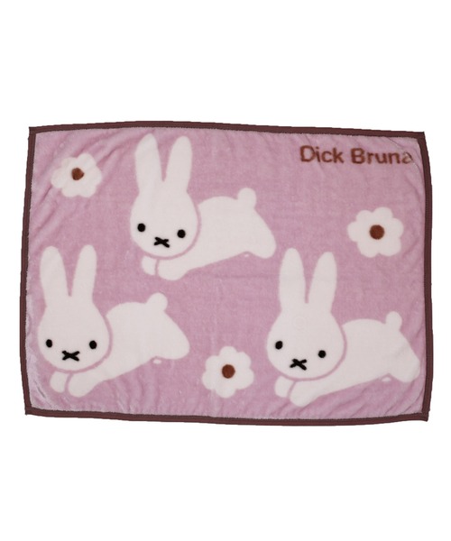 Dick Bruna（ディックブルーナ）の「miffy ミッフィー ひざ掛け うさぎのお庭（ブランケット・レディース・ピンク・FREE）」の2枚目の写真
