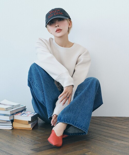 BEAUTY&YOUTH UNITED ARROWS（ビューティーアンドユースユナイテッドアローズ）の「【ハンチさんコラボレーションアイテム】刺繍ロゴ キャップ（キャップ・レディース・ブラック・FREE）」の5枚目の写真