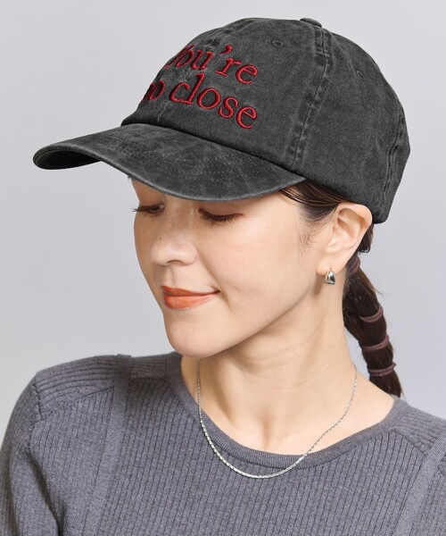 BEAUTY&YOUTH UNITED ARROWS（ビューティーアンドユースユナイテッドアローズ）の「【ハンチさんコラボレーションアイテム】刺繍ロゴ キャップ（キャップ・レディース・ブラック・FREE）」の8枚目の写真