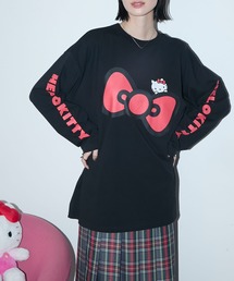 【HELLO KITTY × forksy.】オーバーサイズアソートプリントロンTEE