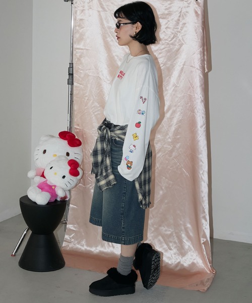 HELLO KITTY × forksy.】オーバーサイズアソートプリントロンTEE