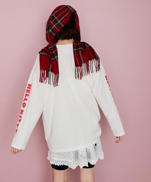 きてぃー HELLO KITTY × forksy.】オーバーサイズアソートプリントロンTEE
