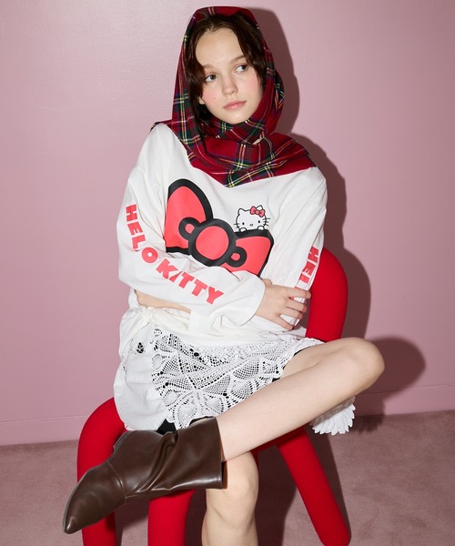 HELLO KITTY × forksy.】オーバーサイズアソートプリントロンTEE