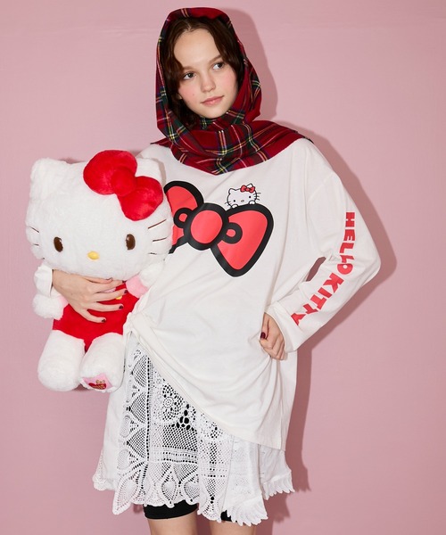 HELLO KITTY × forksy.】オーバーサイズアソートプリントロンTEE