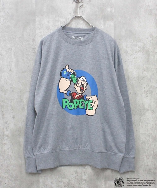 セール】POPEYE ポパイ 綿タッチ ミニ裏毛 スウェット（スウェット