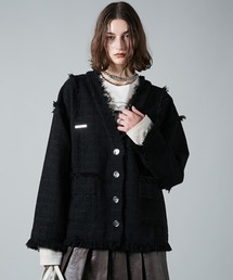 PRANK PROJECT | 【24WINTER PRE ORDER】ツイードカーディガン / Tweed Cardigan(カーディガン/ボレロ)