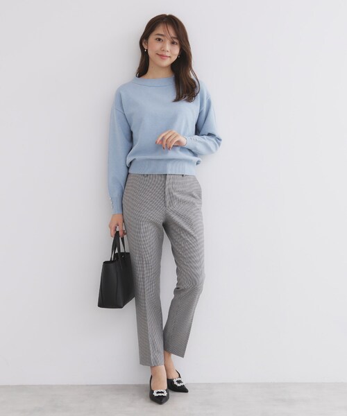 index(インデックス)の「◆《XS-LLsize》裏起毛ストレッチテーパードパンツ【洗濯機洗い可/吸湿発熱/防シワ】(その他パンツ・レディース・グレー/アイボリー/ブラック/ブラック系1・34/36/38/40/42)」の16枚目の写真