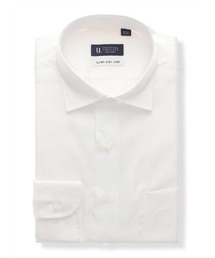 ワイシャツ 長袖 形態安定 ストレッチ ワイドカラー BASIC ドレスシャツ