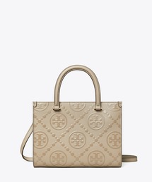 TORY BURCH（トリーバーチ）の「Tモノグラム トップハンドル エンボス