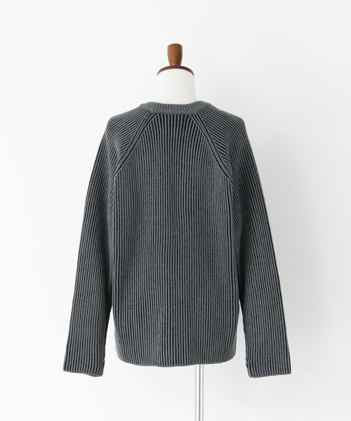 n'OrLABEL(ノアールレーベル)の「配色リブ編みニット(ニット/セーター・メンズ・グレー/カーキ・M/L)」の21枚目の写真
