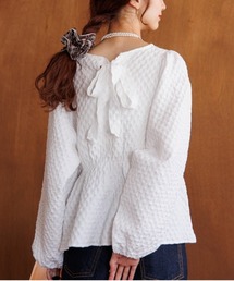 flower | ワッフルジャガードブラウス(シャツ/ブラウス)