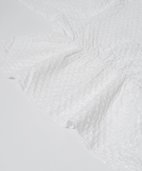 flower（フラワー）の「ワッフルジャガードブラウス（シャツ/ブラウス・レディース・ブラック/ホワイト・FREE）」の18枚目の写真