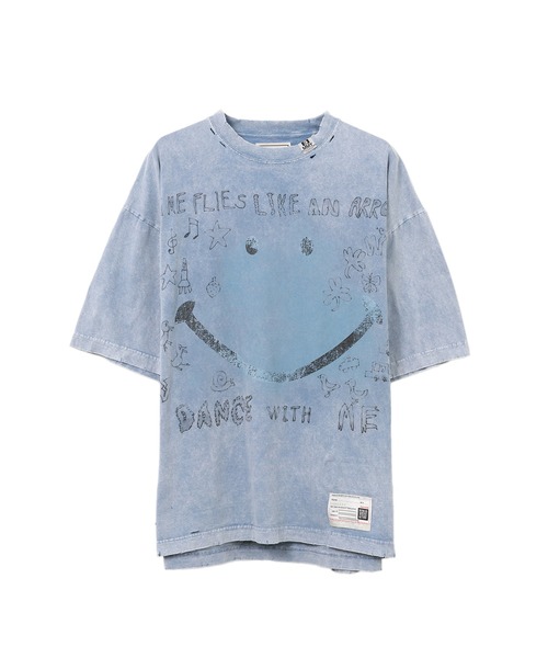 MIHARA YASUHIRO 国内買付 Bleached Smily Face Print T-shirt Maison MIHARA YASUHIRO ONLINE STORE（ミハラヤスヒロ