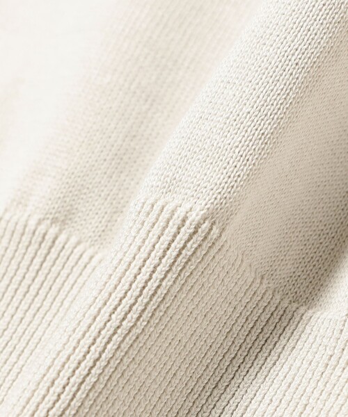 BRILLA per il gusto（ブリッラペルイルグースト）の「アメリカンシーアイランドコットン ショートスリーブクルーネックニット（Tシャツ/カットソー・メンズ・ベージュ/ホワイト系その他2/ブラック/ネイビー/ミント/ピンク/インディゴブルー・M/L/XL/S）」の9枚目の写真