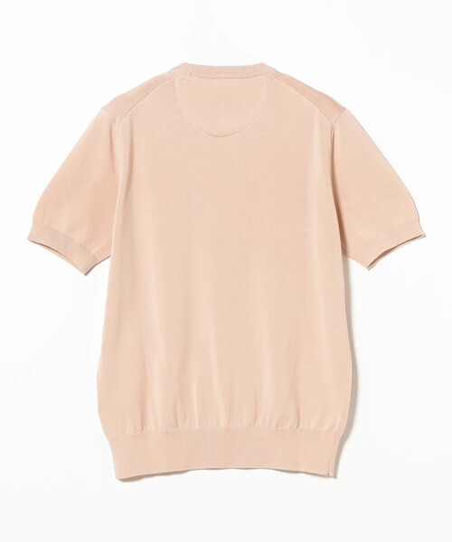 BRILLA per il gusto（ブリッラペルイルグースト）の「アメリカンシーアイランドコットン ショートスリーブクルーネックニット（Tシャツ/カットソー・メンズ・ベージュ/ホワイト系その他2/ブラック/ネイビー/ミント/ピンク/インディゴブルー・M/L/XL/S）」の18枚目の写真