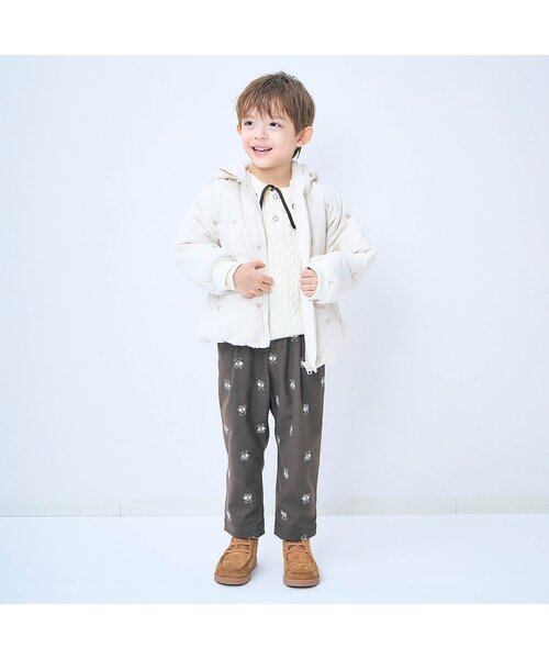 apres les cours（アプレレクール）の「【リンク】tiny bear セーラーニット（ニット/セーター・キッズ・アイボリー/レッド・80/90/100/110/120）」の6枚目の写真