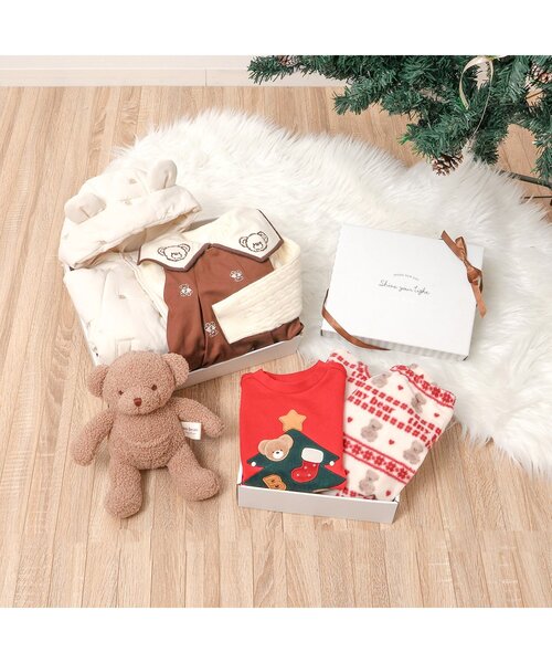 apres les cours（アプレレクール）の「【リンク】tiny bear セーラーニット（ニット/セーター・キッズ・アイボリー/レッド・80/90/100/110/120）」の18枚目の写真