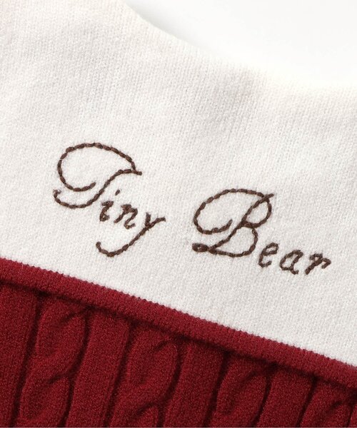 apres les cours（アプレレクール）の「【リンク】tiny bear セーラーニット（ニット/セーター・キッズ・アイボリー/レッド・80/90/100/110/120）」の14枚目の写真