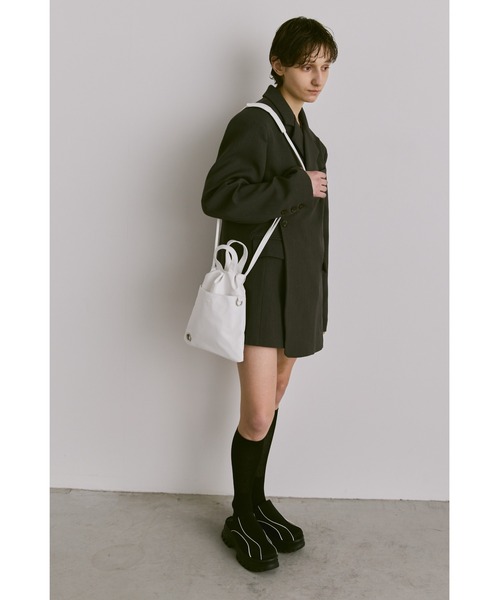 アウトポケット巾着ミニショルダー / 軽量（ショルダーバッグ