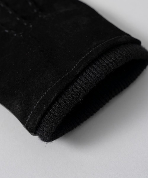 MAISON SPECIAL（メゾンスペシャル）の「《UNISEX》Pig Suede x Goat Leather Gloves/ピグスエード×ゴートレザーグローブ【MAISON SPECIAL/メゾンスペシャル】（手袋・メンズ・ブラック/ブラウン・FREE）」の10枚目の写真